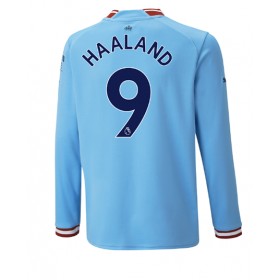 Herren Fußballbekleidung Manchester City Erling Haaland #9 Heimtrikot 2022-23 Langarm